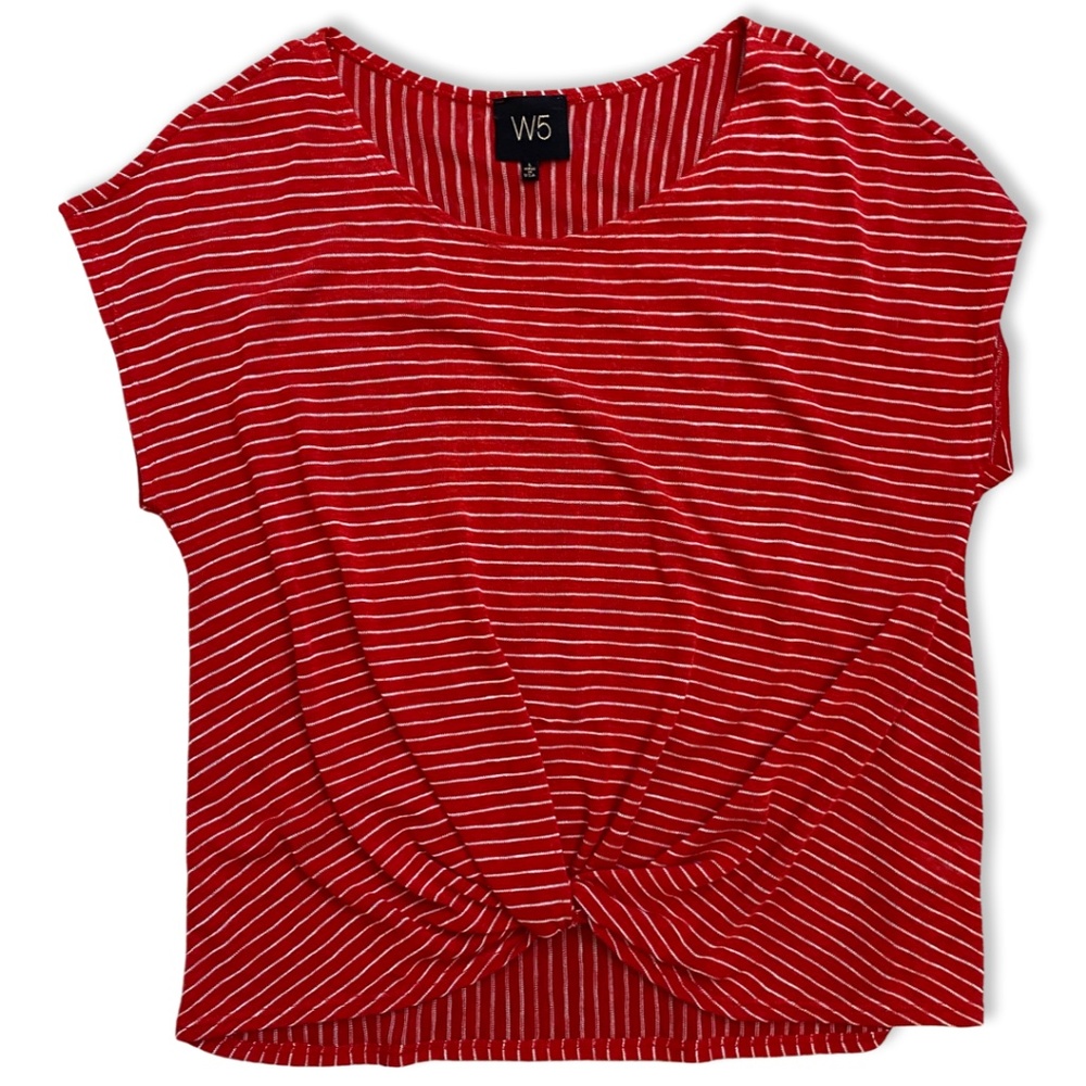 W5 Striped Top with twist detail